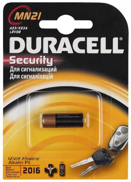 Батарейка Duracell MN21 А23, 1 шт.