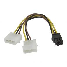 Кабель Molex 8980 - PCI-E черный 0,15м