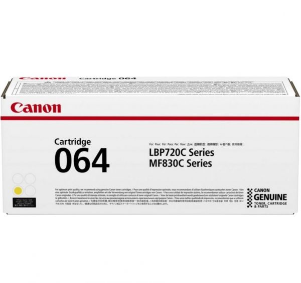 Картридж для принтера и МФУ Canon 064Y желтый, [4931C001]